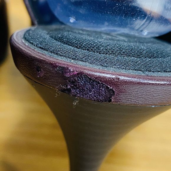 Simply Vera Wang Pumps Womens 10M Burgundy Slip On Comfort Pointed Toe Heels 4” - Picture 7 of 9